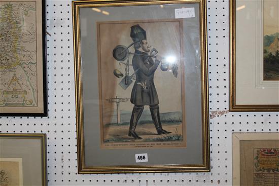 A Currier & Ives print of a gold hunter